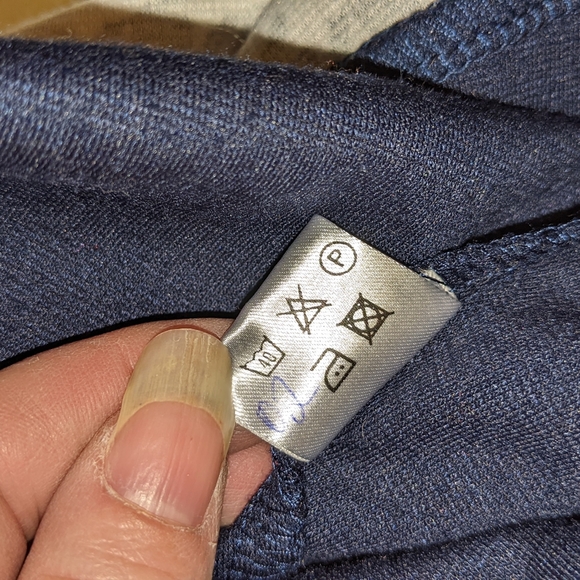 Lila Kass houndstooth blue Navy red white knit midi dress EU size xxxxl us 16.5 - Picture 8 of 15